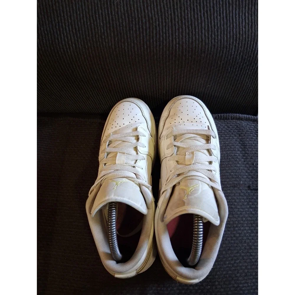 Nike Shoes Womens 8 Youth 6.5Y Air Jordan 1 Low GS Sail/Light‎ Laser Orange